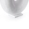 Uniquewise White Modern Round Flat Doughnut Hole Vase QI004001.WT - alternate 5